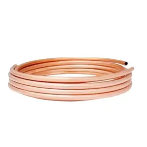 15m Insulated Copper Pipe 1/2'' 1/4'' 3/8'' Air Conditioner Pipes Fittings Pair Pure Coil Tube