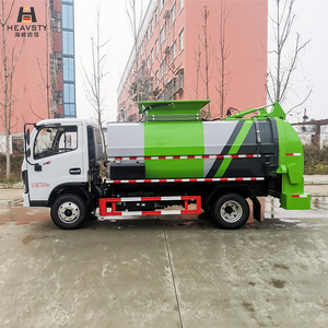 HEAVSTY Nouveau Camion Compact à Benne Carrée pour Déchets Alimentaires, Diesel, Manuel, 155 CV, Levage Hydraulique, Collecteur de Poubelles 120L/240L - Product Image 4