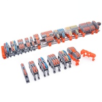 Connecteur de câblage à levier pour montage sur rail DIN PCT-413, bornier à raccordement rapide 3 broches, 32A, 0,08-4,0 mm², connecteur à levier électrique