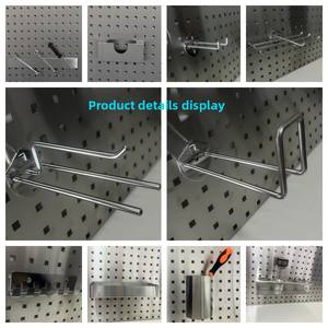 304 נירוסטה מחורר לוח מחורר תליית אחסון הוק עם מתכת גיליון וכלי חומרה-תוצרת סין - Product Image 4