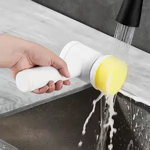 Yeni el elektrikli yıkama fırçası mutfak bulaşık makinesi çok amaçlı ev temizlik parlatma araçları küvet Scrube 5 in 1