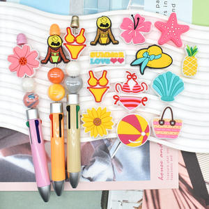 Op Maat Gemaakte Verwijderbare Focale Kralen Cartoon Half 3d Pvc Rubber Siliconen Focale Kralen Bedels - Product Image 4