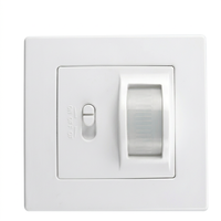Détecteur de mouvement PIR 160 degrés 2000W 110-240VAC Portée de détection 9m Réglable pour le contrôle de l'éclairage intérieur