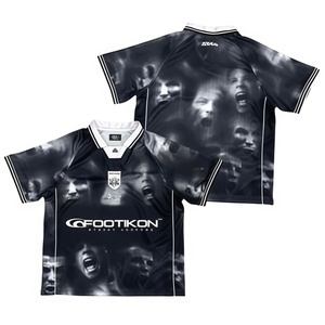 Camisetas de verano informales de manga corta para hombre, de algodón puro, con estampado de la serie Hell and Star NFC, de alta calidad y a la moda. - Product Image 1