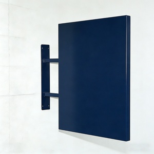 Custom <b>Wall</b> Mounted Storefront Square Blade <b>Sign</b> Shop Metal Double Sided Logo <b>Sign</b> Store Blade Signage - Product Image 6