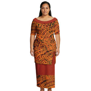 阿罗哈连衣裙 精品服装 定制女装 萨摩亚海滩派对舞会节日设计普鲁塔西长裙 波利尼西亚女式 - Product Image 4