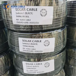 Cable solar XLPE/XLPO, cable solar PV de 2, 4 mm2, 6 mm2 para panel solar