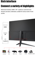 Monitor curvo 2k para videojuegos, 144hz, 24 / 27 pulgadas, novedad