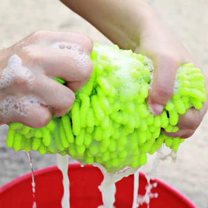 Gant de lavage de voiture en polyester à mousse rapide et riche, anti-rayures, en chenille, avec application de cire, écologique, pour le nettoyage de la carrosserie - Product Image 5