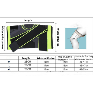 Genouillère de sport professionnelle, respirante, réglable, pour le cyclisme et le fitness - Product Image 4