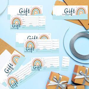 Buoni regalo per affari di natale Kraft buoni con carta regalo vuota per salone di bellezza ristoranti cliente di compleanno - Product Image 3