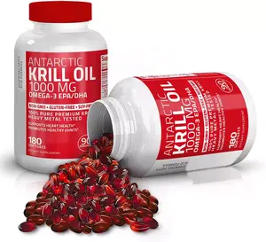 private label premium Antarctic krill oil with Omega-3 fatty acid EPA/DHA Astaxanthin Softgels