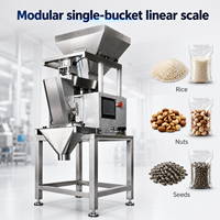 Peseur linéaire modulaire à tête unique, machine d'emballage de graines de noix de riz 125g 250g 500g 1kg