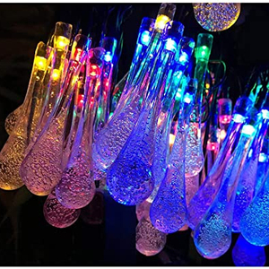 Lampe solaire en forme <span class=keywords><strong>de</strong></span> <span class=keywords><strong>goutte</strong></span> d'eau 6M, 30led, forme <span class=keywords><strong>de</strong></span> <span class=keywords><strong>goutte</strong></span> d'eau, féerique, pour décoration <span class=keywords><strong>de</strong></span> jardin, fête, cour, noël et décoration, livraison gratuite - Product Image 3