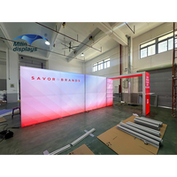 SEG kotak lampu Led Poster film pameran dagang panel dinding rangka aluminium ekstrusi iklan stan kotak lampu
