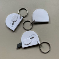 Mini ouvre-lettre portable personnalisé, porte-clés, coupe-enveloppe de poche, couteau de sécurité rétractable, ouvre-carton, porte-clés en plastique