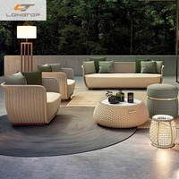 Günstige breite hängende Rattan Schaukel Holz Outdoor Rattan/Wicker Sofa Daybed Set