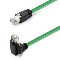 Câble Ethernet industriel plat Cat6 double blindage haute flexibilité pour chaîne de traînage de robot compact 1M