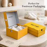 Boîte d'emballage pour chaussures en gros, boîte à chaussures pliable en carton ondulé avec logo personnalisé pour les magasins de vente au détail de baskets, Caja Regalo Carton