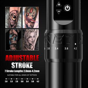 Pistola de <span class=keywords><strong>tatuaje</strong></span> eléctrica profesional XNET <span class=keywords><strong>F1</strong></span>, pluma de máquina de <span class=keywords><strong>tatuaje</strong></span> inalámbrica de cuerpo de carrera ajustable de 2,0-4,2mm con batería Doble - Product Image 2