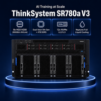 Server Rak 5U untuk Pelatihan AI Pusat Data HPC 8x H200 GPU NVLink ThinkSystem SR780a V3 Intel Xeon Generasi ke-5 Tersedia