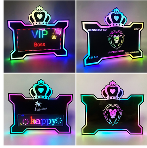 Programmable Led numérique Vip <span class=keywords><strong>bouteille</strong></span> Service présentateur APP bricolage Message panneau d'affichage signe vin support d'affichage pour discothèque - Product Image 3