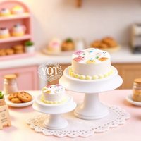 Support de présentation miniature sur pieds hauts pour impression 3D, mini-support à gâteau, décoration de scène alimentaire, accessoires de photographie, figurines