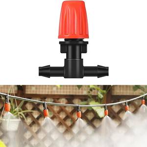 Pulvérisateur à brouillard orange-gris avec buse atomisatrice réglable, embout de pulvérisation rapide, pour jardin, refroidissement, dépoussiérage, micro-pulvérisation - Product Image 1