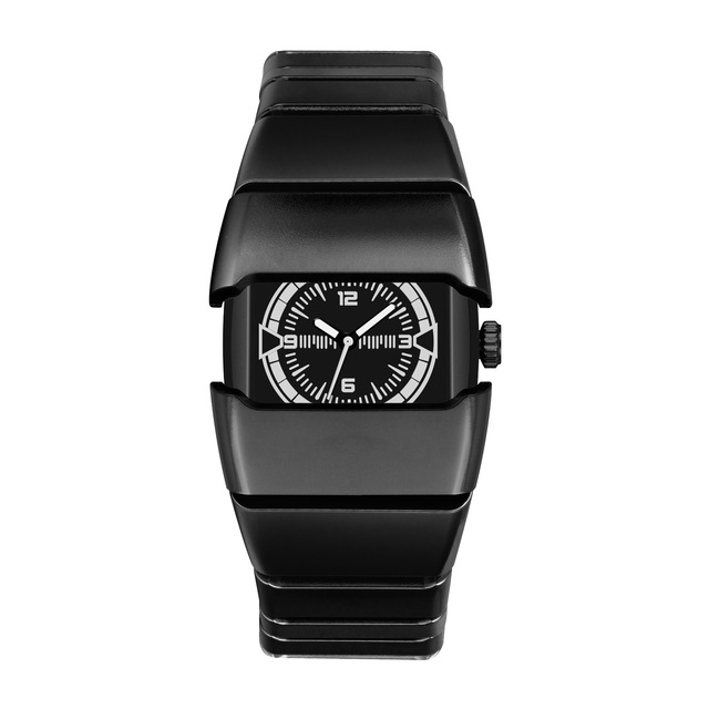 2025 Fashion Trend Y2K Quartz Watches Future Tech Style Dial Plate 18mm Plastic Steel Band Watch for Men Reloj