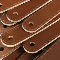 Bandes de cuir véritable à la mode personnalisées poignée tannée végétale pour accessoires de sac de tapisserie d'ameublement de meubles motif en relief