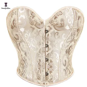 Tamanho grande s-xxxggg, altura 23cm, modelador de corpo, moda feminina, curta, torso, conjunto corset, 4 botões, fechamento de ann cherry corset, vitória