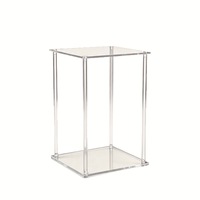 Support floral de mariage en acrylique, carré géométrique, marqueur de chemin 20 cm, options multi-hauteurs, décoration de table principale pour salle de banquet et hôtel