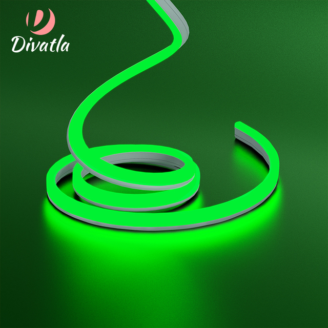 New Generation Neon Tubes Party Decorative 5V 12v Flexible Strip Lights Silicone Green Flex Led Neon