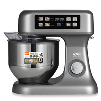 Batteur sur socle en acier inoxydable 2000W 7L avec 12 vitesses et 3 accessoires pour la pâtisserie maison, le pétrissage de la pâte et le mélange de crème R.6607