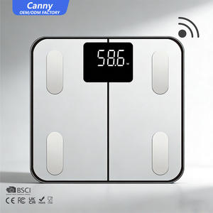 Balance connectée de salle de bain à haute précision avec électrodes numériques et fonctions électroniques, SDK OEM disponible - Product Image 1