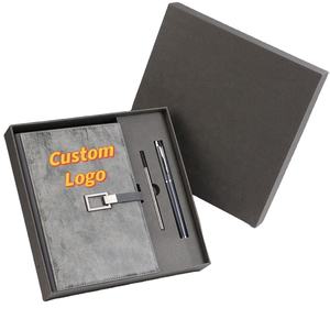สมุดโน้ตและปากกาเขียนสมุดบันทึกและปากกา PU ชุดของขวัญธุรกิจส่งเสริมการขายโลโก้บริษัทของคุณ - Product Image 2