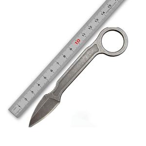 Couteau fixe en acier D2 pour camping en plein air, DIY, OEM, haute dureté, double action, EDC, tactique, chasse, aventures - Product Image 6