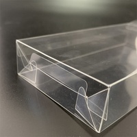 Personalizado plegable claro cuadrado PVC PET PP vinilo regalo plástico caja de alimentos embalaje Cubo de acetato transparente pequeña caja de plástico transparente