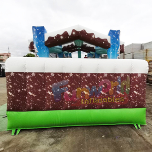 Piste de <span class=keywords><strong>luge</strong></span> gonflable pour enfants, usage commercial en extérieur, 2 pistes, toboggan, <span class=keywords><strong>luge</strong></span> gonflable, glissade sur neige - Product Image 6