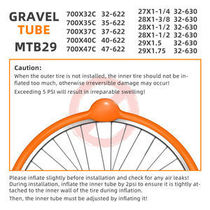 Cámara de Aire para Bicicleta de <span class=keywords><strong>Gravel</strong></span> CYCLAMI TPU, Cámara de Aire para Bicicleta de Carretera 700/32C-47C, Neumático MTB 29 32-47-622, Neumático de Bicicleta FV 45mm, <span class=keywords><strong>Accesorios</strong></span> para Bicicleta - Product Image 6