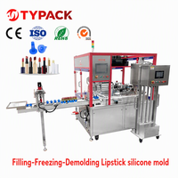 Machine de remplissage de rouge à lèvres en silicone entièrement automatique TYPACK à 72 cavités avec démoulage par congélation pour la fabrication de rouge à lèvres de 1 à 25 ml