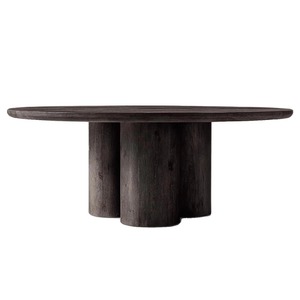 طاولة طعام مستديرة أمريكية بتصميم عتيق للأثاث، حديثة وبسيطة، مناسبة للفيلات والفنادق والمبيت والإفطار، قابلة للتخصيص - Product Image 5