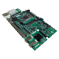 NAS Motherboard C246 Mini ITX 8 LAN LGA1151 Intel Core 8th 9th I3 I5 I7 EXON E2104G E2126G E2186G Router lembut Server Mainboard