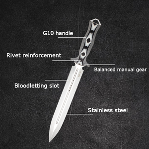 มีดพับไทเก๊ก DIY สำหรับกิจกรรมกลางแจ้ง ด้ามจับ G10 ทำมือ ใบมีดสแตนเลส ปรับแต่งได้ตามต้องการ รับผลิตแบบ OEM สำหรับการตั้งแคมป์ - Product Image 3