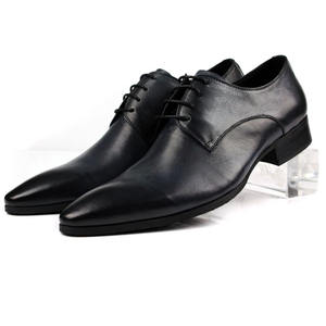 Chaussures Oxford en cuir véritable imperméables à bout pointu, à enfiler, avec soutien de la voûte plantaire, pour hommes, décontractées et de mariage - Product Image 1