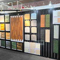 Présentoir mural en métal de style moderne pour carreaux de céramique en pierre de marbre de granit à prix économique pour une utilisation en salle d'exposition