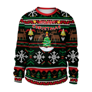 Maglione Natalizio Unisex in Maglia con Stampa Festiva, Felpa con Cappuccio o Girocollo, 'Go Jesus It's Your Birthday', Multicolore - Product Image 5