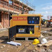 JiWei Power 800W 8kW Einphasiger Leiser Dieselgenerator mit Autostart Offenes Rahmendesign Geräuscharmer Alternator