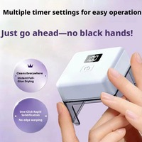 Lampe à ongles UV LED rechargeable portable, mini sécheuse à ongles à séchage rapide avec écran numérique, pour la manucure DIY à domicile pour débutants