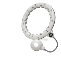 Cercle d'entraînement lesté réglable pour amincissement corporel, anneau de fitness intelligent détachable pour exercices abdominaux et de la taille